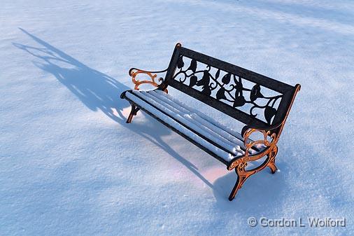 Snowed-In Park Bench_11613.jpg - Photographed near Carleton Place, Ontario, Canada.